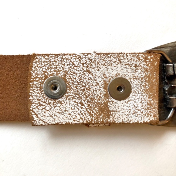 Rose Brand Belt Buckle With Removable Leather Belt - Picture 4 of 10